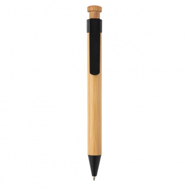 Logotrade promotional merchandise image of: Bamboo pen with wheatstraw clip