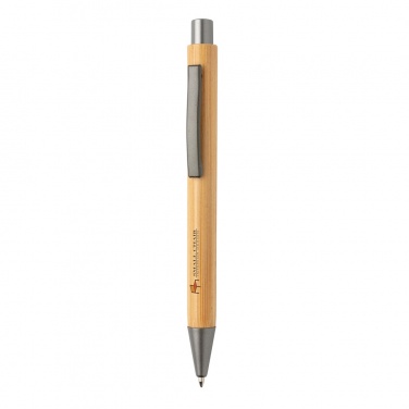 Logotrade promotional items photo of: Slim design bamboo pen