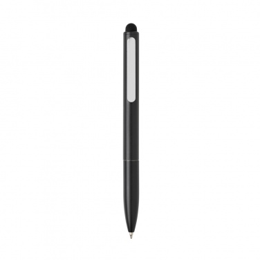 Logotrade corporate gift image of: Kymi RCS certified recycled aluminium pen with stylus