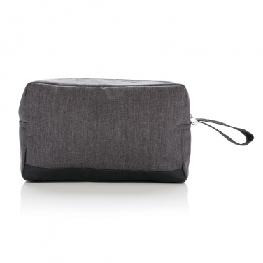 Logo trade promotional giveaways picture of: Classic two tone toiletry bag