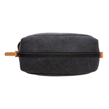 Logo trade corporate gift photo of: Canvas toiletry bag PVC free