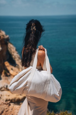 Logo trade advertising products image of: Impact Aware™ 285gsm rcanvas duffel bag undyed