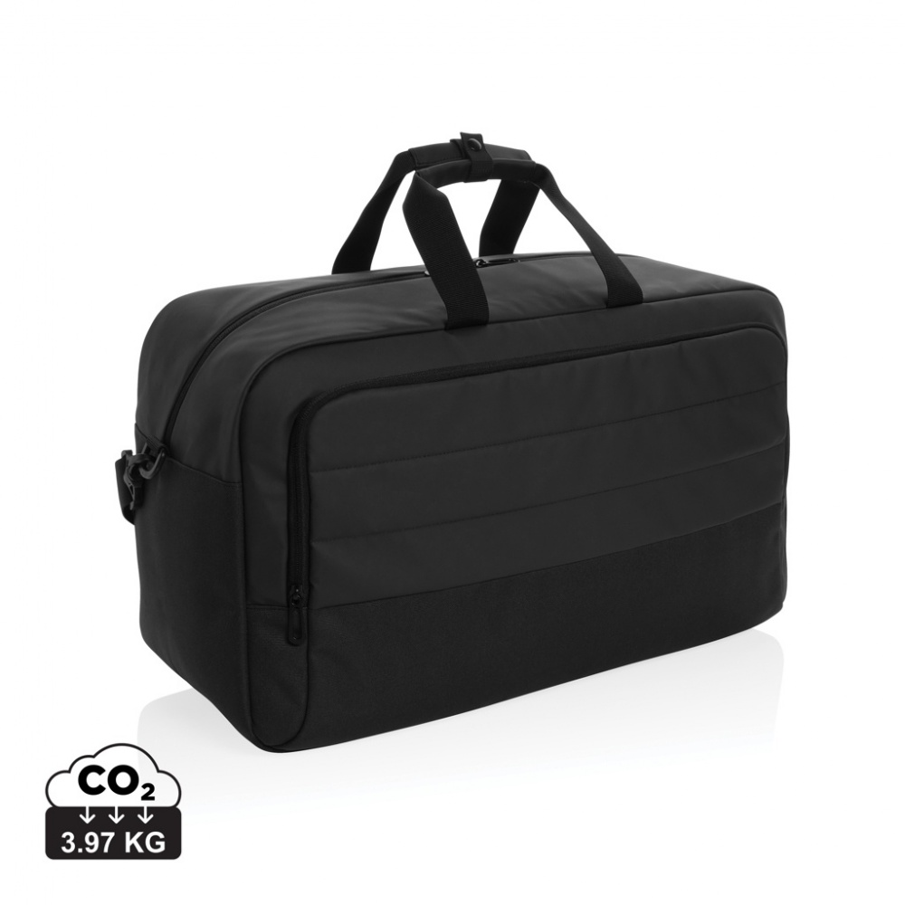Logo trade promotional product photo of: Armond AWARE™ RPET weekend duffel bag