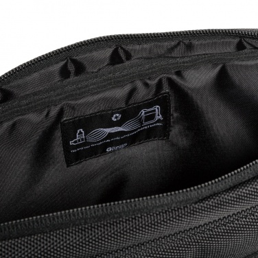 Logo trade promotional product photo of: Swiss Peak RPET Voyager RFID 15.6" laptop bag