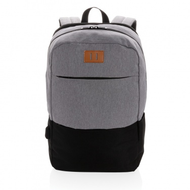 Logo trade promotional giveaways image of: Modern 15.6" USB & RFID laptop backpack PVC free