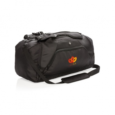 Logo trade business gifts image of: Swiss Peak RFID sports duffel & backpack