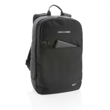 Logotrade promotional merchandise picture of: Swiss Peak laptop backpack with UV-C steriliser pocket