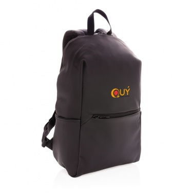 Logo trade promotional item photo of: Smooth PU 15.6"laptop backpack