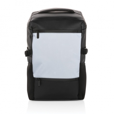 Logotrade promotional merchandise image of: PU high visibility easy access 15.6" laptop backpack