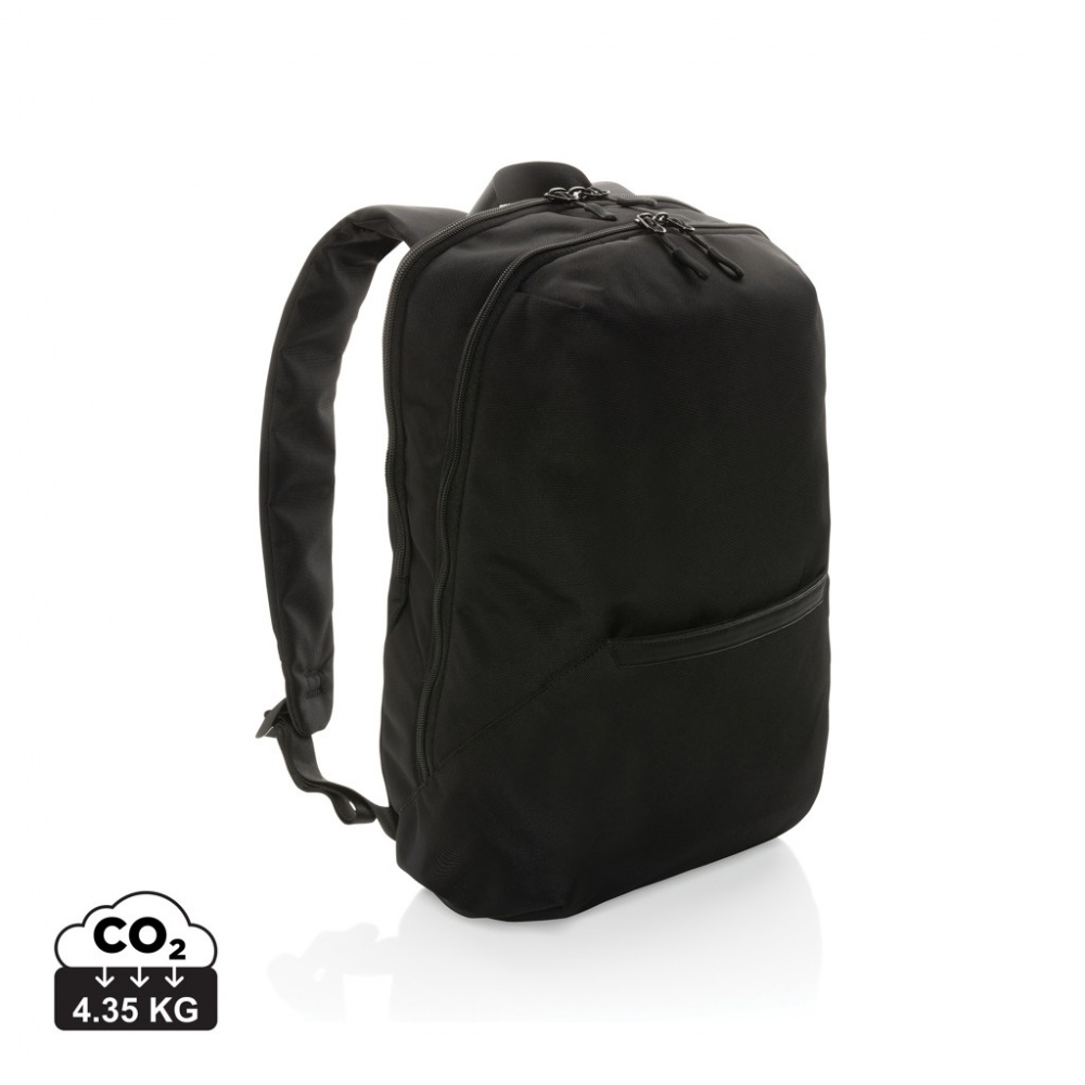 Logo trade promotional merchandise image of: Impact AWARE™ 1200D 15.6'' modern laptop backpack