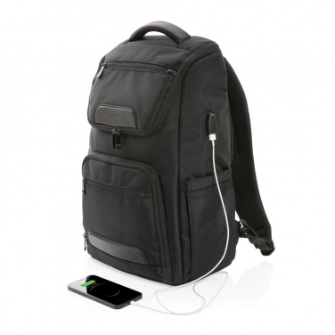 Logotrade promotional items photo of: Swiss Peak AWARE™ RPET Voyager 15.6" laptop backpack