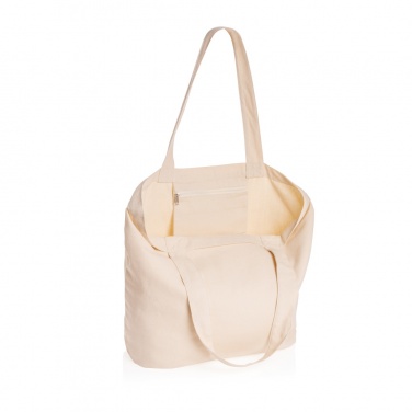 Logo trade promotional item photo of: Impact Aware™ 240 gsm rcanvas shopper w/pocket undyed