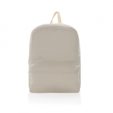 Logo trade business gifts image of: Impact Aware™ 285 gsm rcanvas backpack undyed