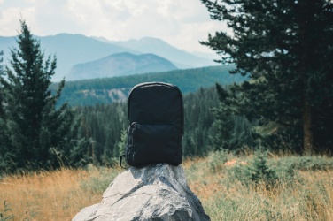 Logo trade business gifts image of: Dillon AWARE™ RPET foldable classic backpack