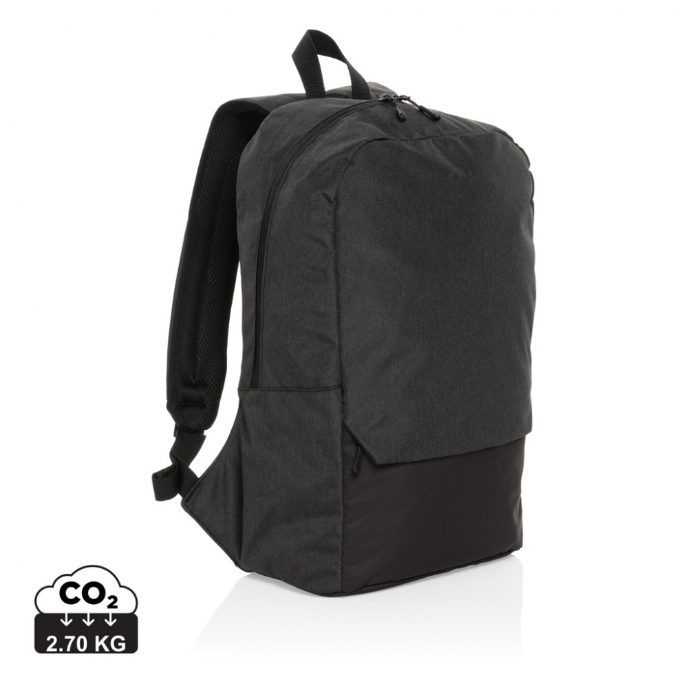 Logo trade corporate gifts image of: Kazu AWARE™ RPET basic 15.6 inch laptop backpack