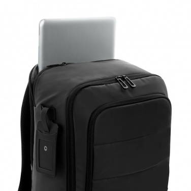 Logo trade corporate gifts image of: Armond AWARE™ RPET 15.6 inch deluxe laptop backpack