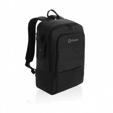 Logo trade advertising products image of: Armond AWARE™ RPET 15.6 inch deluxe laptop backpack