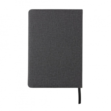 Logo trade promotional products picture of: Deluxe A5 Notebook with phone pocket