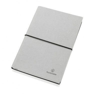 Logo trade promotional gifts image of: A5 recycled leather notebook