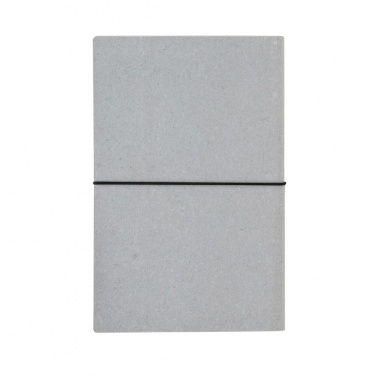 Logo trade promotional products picture of: A5 recycled leather notebook