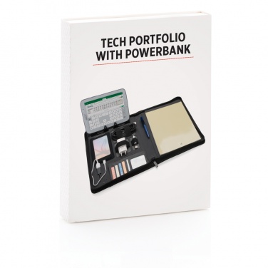 Logo trade corporate gifts image of: Tech portfolio with powerbank