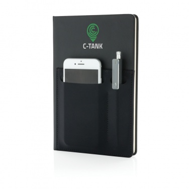 Logotrade promotional merchandise image of: A5 Deluxe notebook with smart pockets