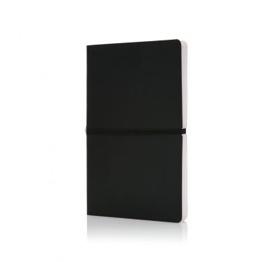 Logo trade promotional items picture of: Deluxe softcover A5 notebook