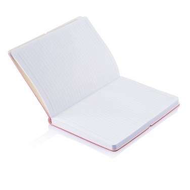 Logo trade promotional gifts image of: Deluxe softcover A5 notebook