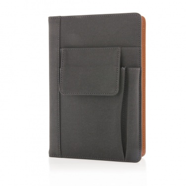 Logo trade promotional items image of: Notebook with phone pocket