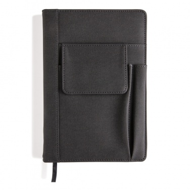 Logo trade promotional products image of: Notebook with phone pocket