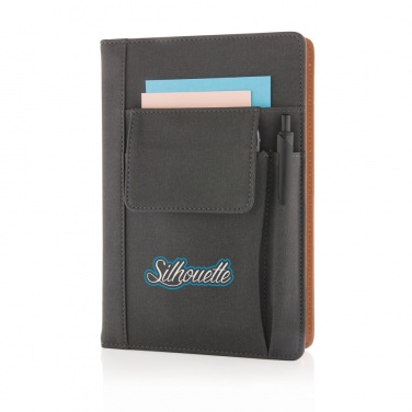 Logotrade promotional product picture of: Notebook with phone pocket