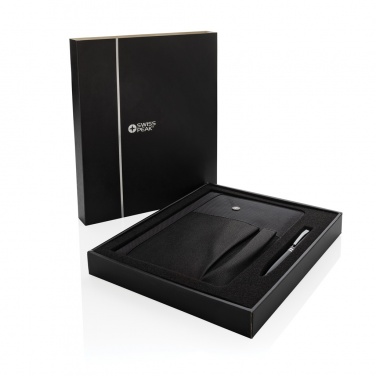 Logotrade promotional items photo of: Refillable notebook and pen set