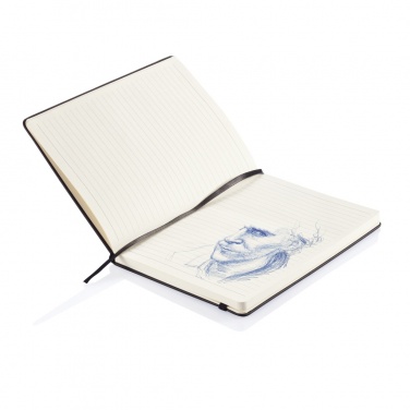 Logotrade promotional item image of: Deluxe hardcover PU A5 notebook