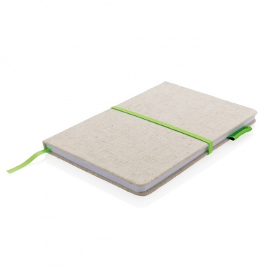 Logo trade corporate gift photo of: A5 jute notebook