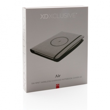 Logotrade promotional merchandise picture of: Air 5W wireless charging notebook with 5000mAh powerbank