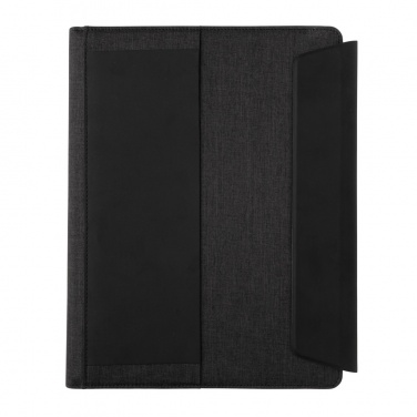 Logo trade advertising products picture of: Fiko 5W wireless charging portfolio A4 with powerbank