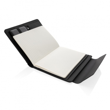 Logotrade corporate gift image of: Fiko wireless charging A5 portfolio with powerbank