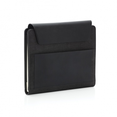 Logotrade advertising product image of: Fiko wireless charging A5 portfolio with powerbank