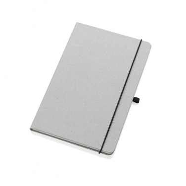 Logo trade promotional giveaways image of: Recycled leather hardcover notebook A5