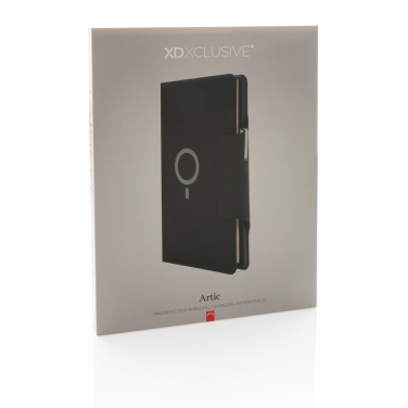 Logotrade business gift image of: Artic Magnetic 10W wireless charging A4 portfolio