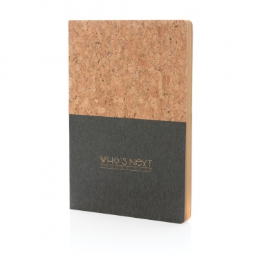 Logotrade promotional item picture of: A5 cork & kraft notebook