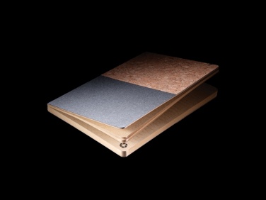 Logo trade promotional item photo of: A5 cork & kraft notebook