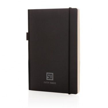 Logo trade promotional items image of: A5 deluxe kraft hardcover notebook