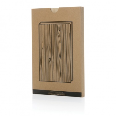 Logotrade promotional item picture of: Kavana wood print A5 notebook