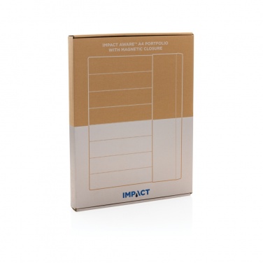 Logo trade corporate gifts picture of: Impact Aware™ A4 portfolio with magnetic closure