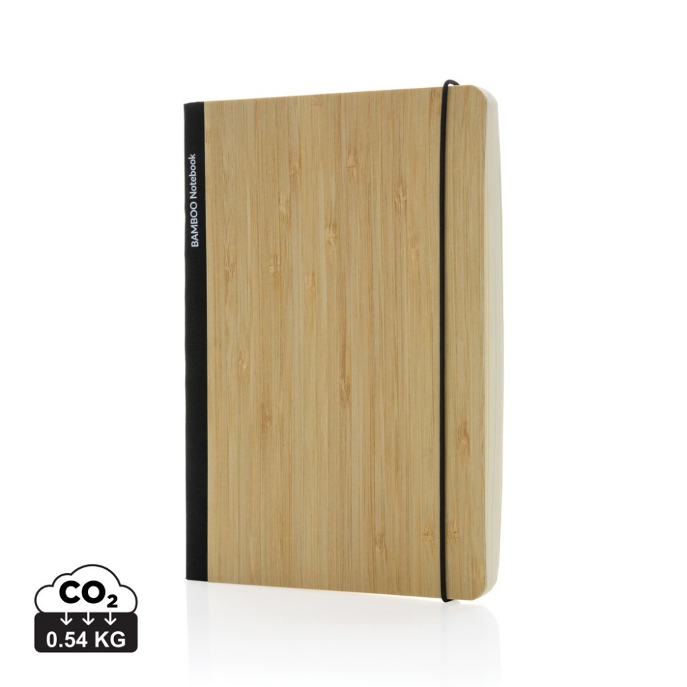 Logo trade corporate gifts image of: Scribe bamboo A5 Notebook