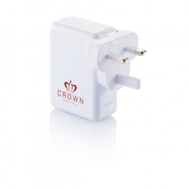 Logotrade promotional merchandise picture of: Travel plug with 4 USB ports