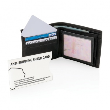 Logo trade promotional giveaways image of: Anti-skimming RFID shield card with active jamming chip