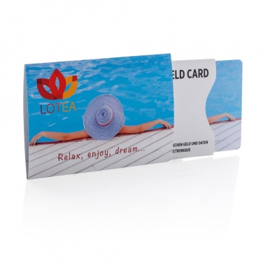 Logo trade promotional gift photo of: Anti-skimming RFID shield card with active jamming chip