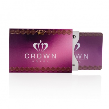 Logo trade promotional products image of: Anti-skimming RFID shield card with active jamming chip